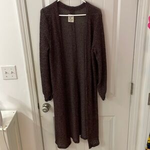 Haute Project duster/sweater size medium color purple